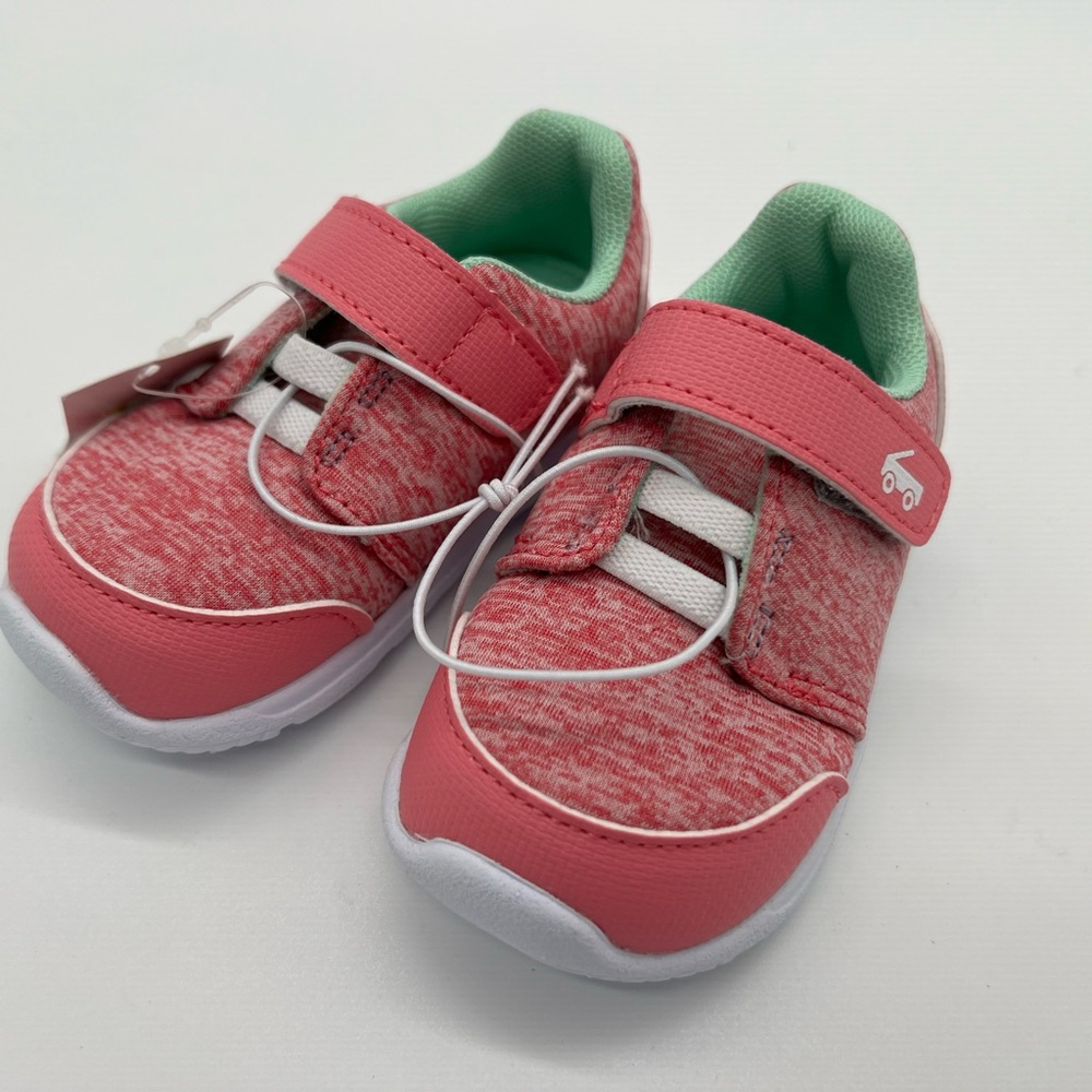See Kai Run Pink Stryker Sneakers Hook & Loop Closure